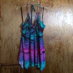 Multicolored Halter Top